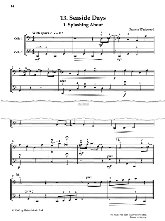 Produktgalerie: Seite 1 von 1 Seaside Days, Pam Wedgwood, Violoncello