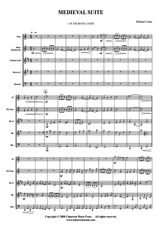 Produktbild zu: Medieval Suite Michael Cooke