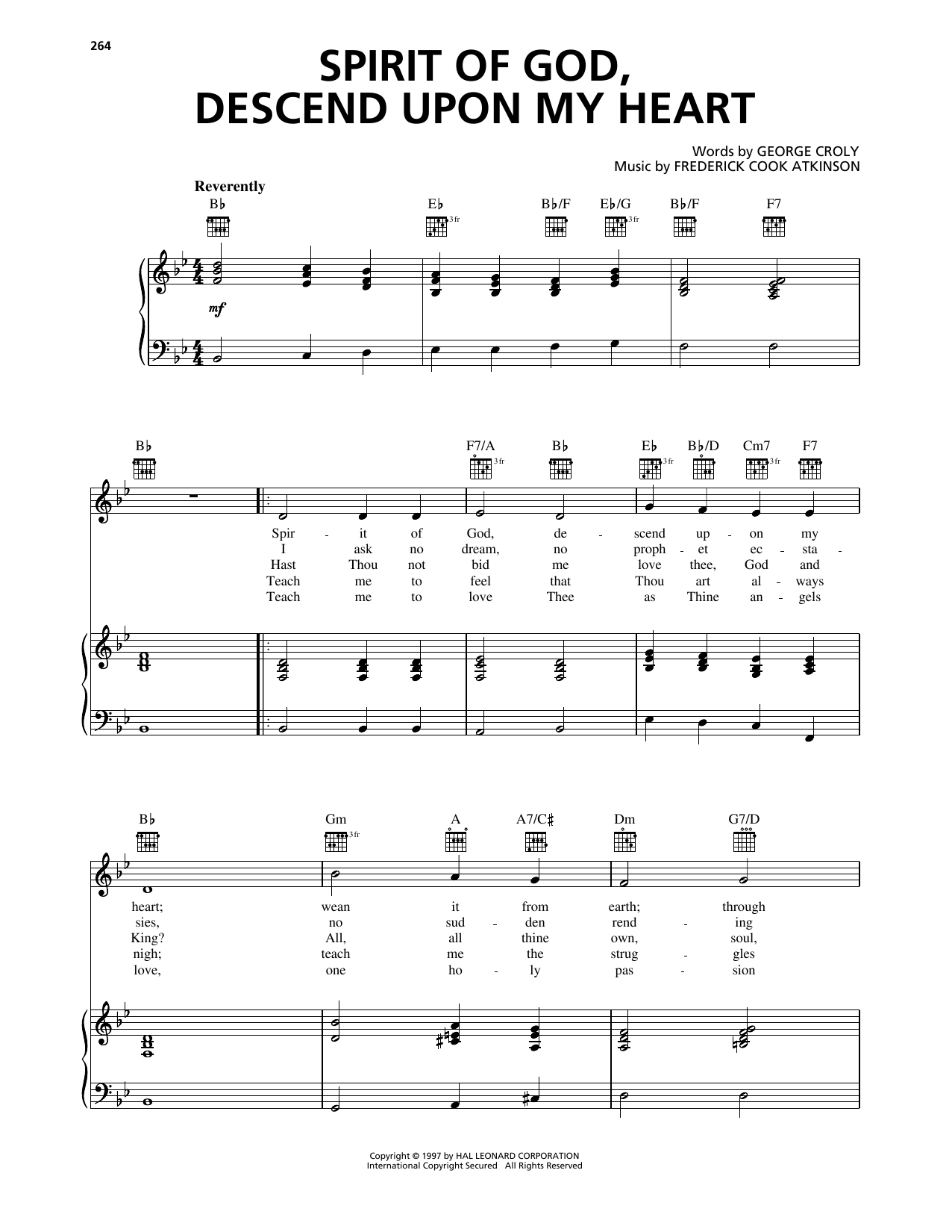 Produktbild zu: Spirit Of God, Descend Upon My Heart