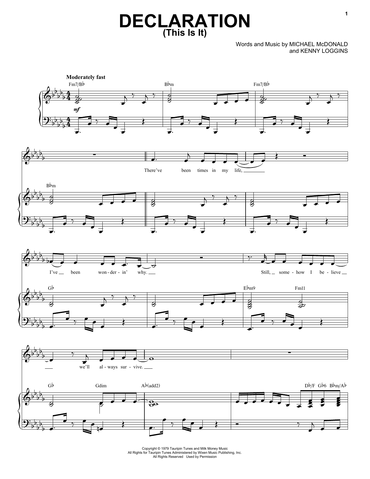 Produktbild zu: Declaration (This Is It)