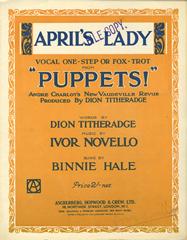 cover: April's Lady (from 'Puppets'), Binnie Hale, Gesang, Klavier