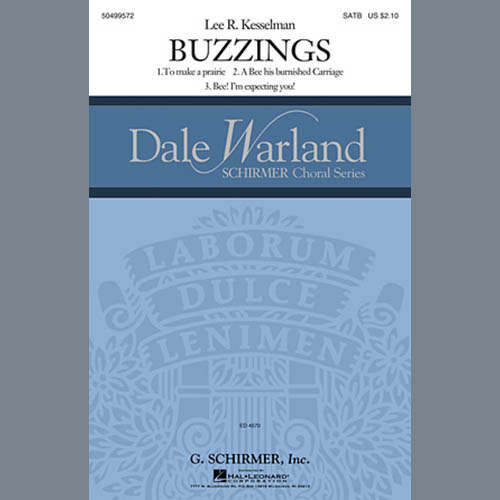 cover: Buzzings, Lee Kesselman, Chor