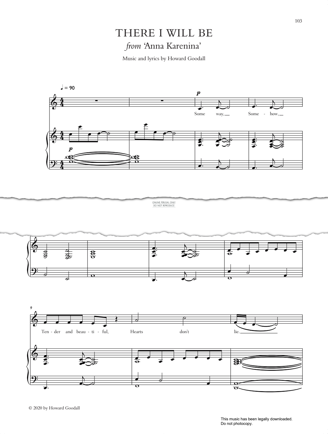 gallery: There I Will Be (from 'Anna Karenina'), Howard Goodall, Gesang, Klavier