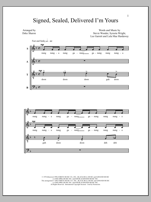 Produktbild zu: Signed, Sealed, Delivered I'm Yours