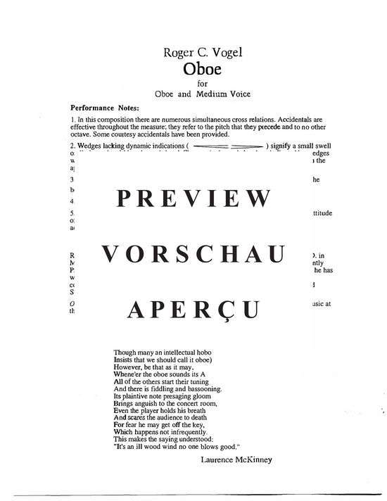 gallery: Oboe , , (Mittlere Stimme und Oboe)