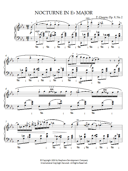 Product gallery: Page 1 of 1 Nocturne In Eb Major, Op. 9, No. 2, Frederic Chopin
