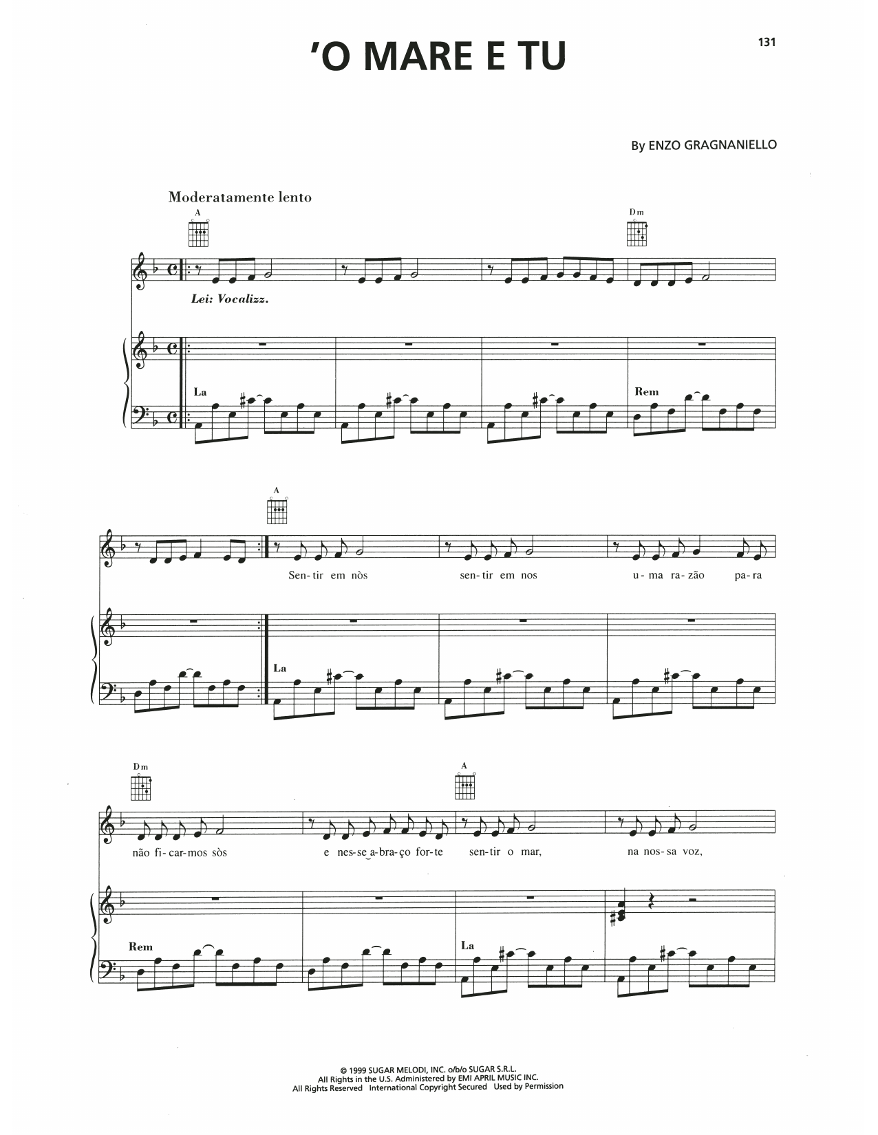 Produktgalerie: Seite 1 von 1 O Mare E Tu, Andrea Bocelli, Gesang, Gitarre, Klavier