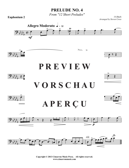 Product gallery: Page 6 of 9 Prelude Nr. 4 , , (2x Baritone, 2x Tuba)