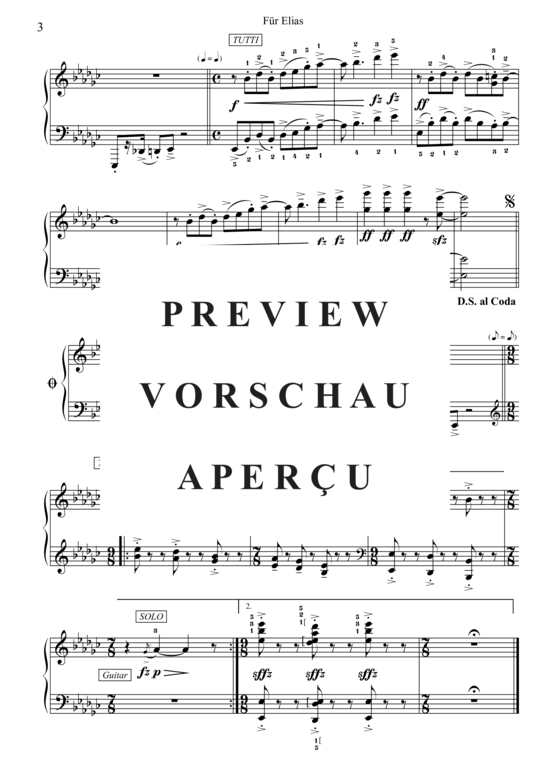 Produktgalerie: Seite 4 von 4 Für Elias , , (Klavier + Guitar Solo)