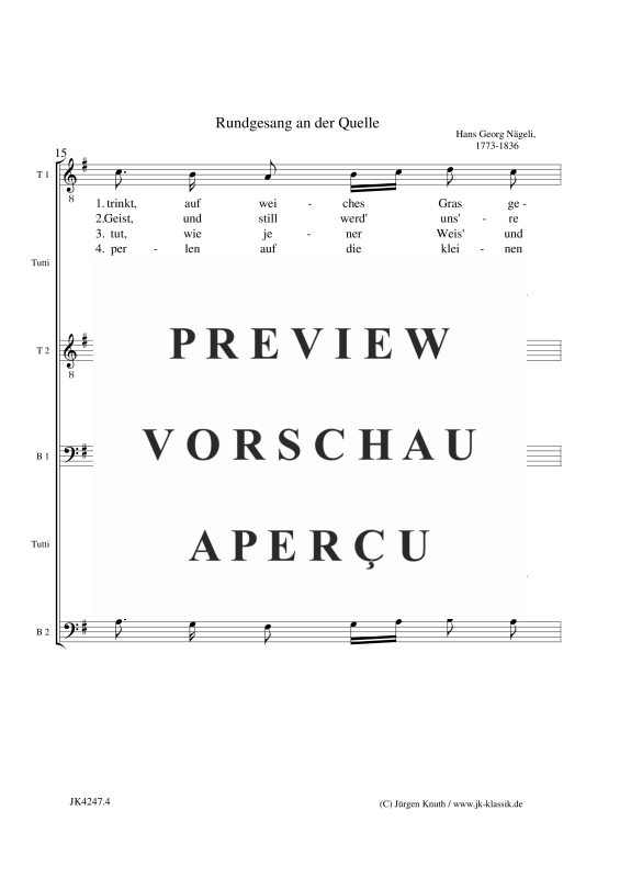 gallery: Rundgesang an der Quelle (Als Hirten stehen wir und lauschen), , Männerchor