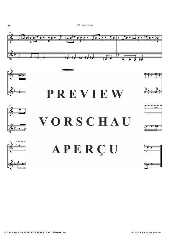 Produktgalerie: Seite 11 von 11 S`Lem van an, , (Duett Trompete in B und Horn in F)