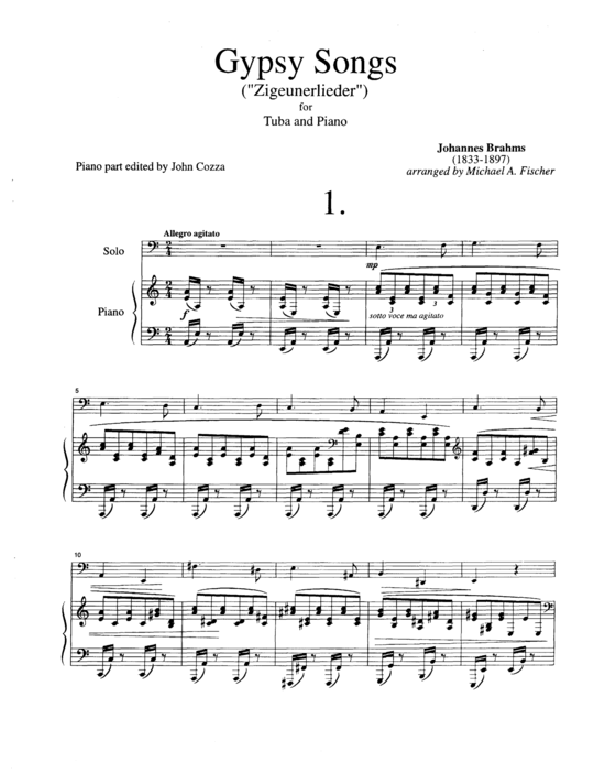 Product picture to: Gypsy Songs Johannes Brahms