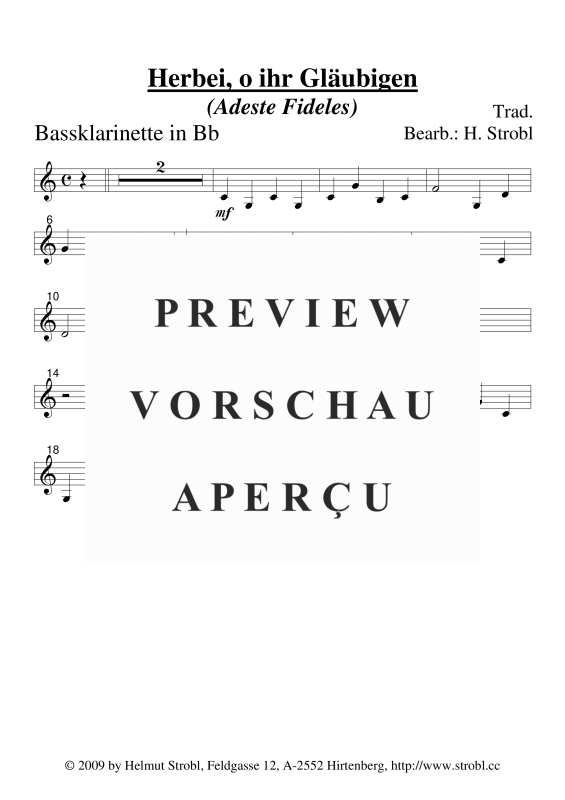 gallery: Adeste Fideles, , Klarinettenquartett