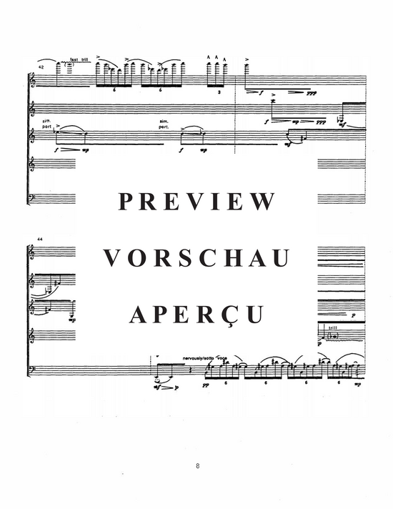 Product gallery: Page 10 of 21 Traces , , (flute, clarinet, bass clarinet, violin and cello)