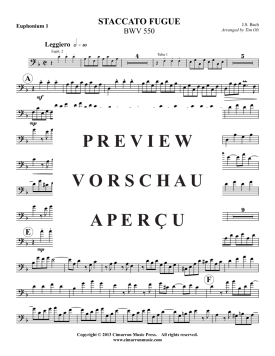 Product gallery: Page 7 of 18 Staccato Fugue , , (2x Baritone, 2x Tuba)