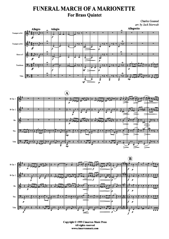 Produktbild zu: March of a Marionette Charles Gounod