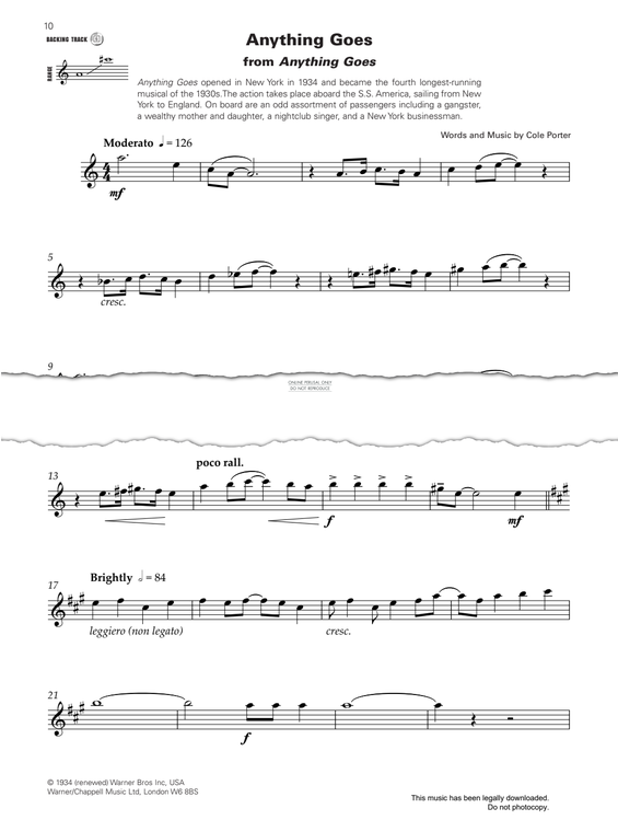 Product gallery: Page 1 of 1 Anything Goes, Cole Porter