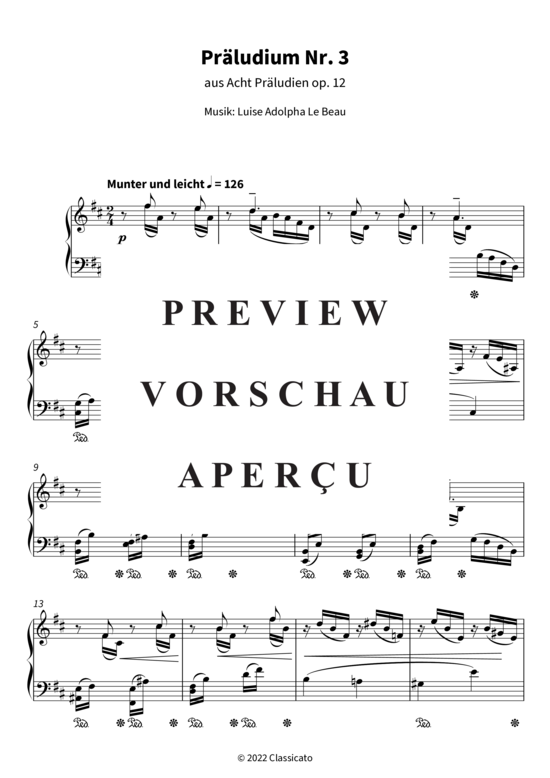 Product gallery: Page 4 of 6 Präludium Nr. 3 (Aus Acht Präludien op. 12) , , Piano Solo