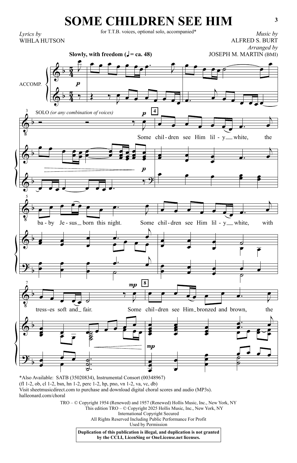Product picture to: Some Children See Him (arr. Joseph M. Martin)