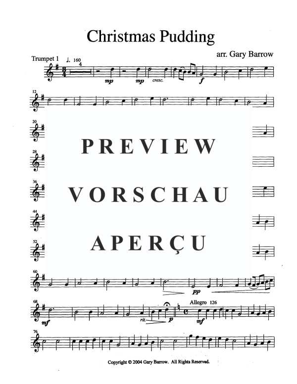 Produktgalerie: Seite 9 von 11 Christmas Pudding, , Blechbläser Quartett