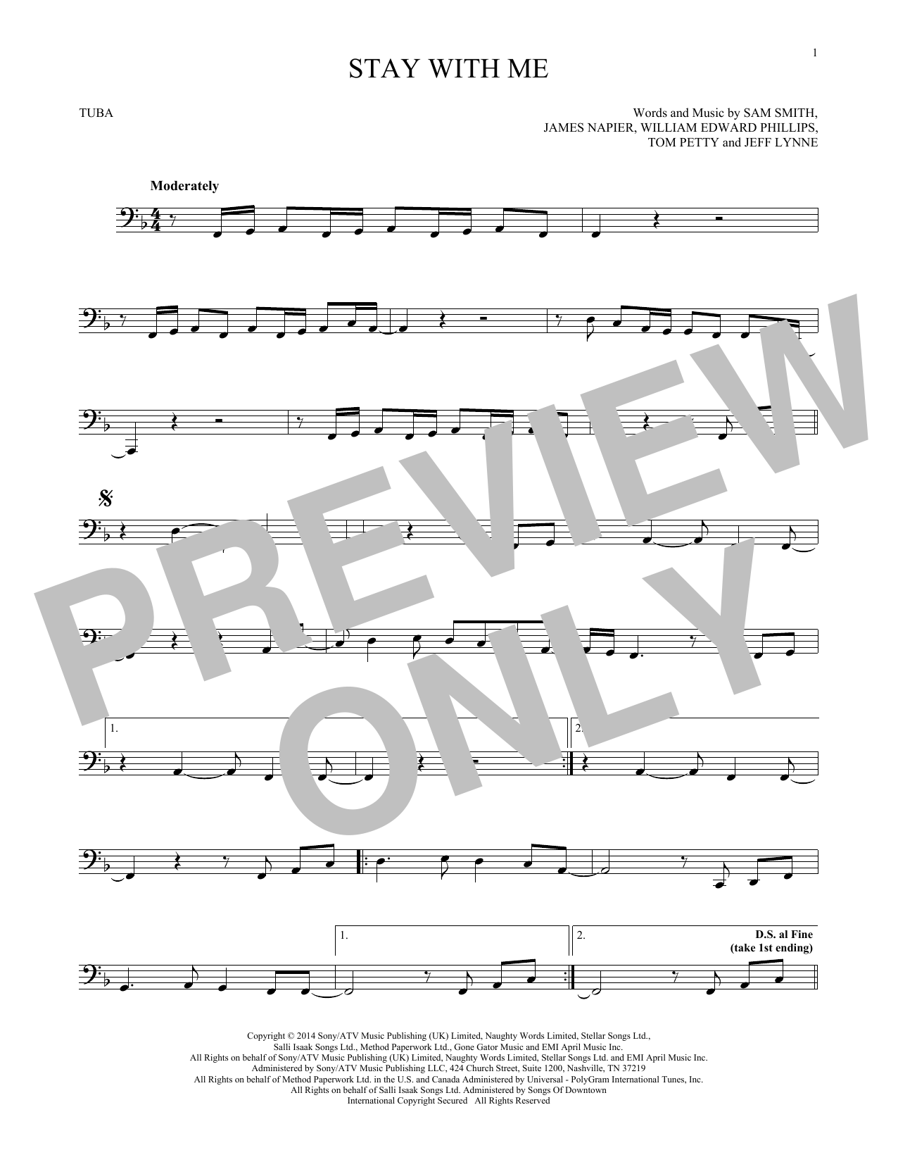 Product gallery: Page 1 of 1 Stay With Me, Sam Smith