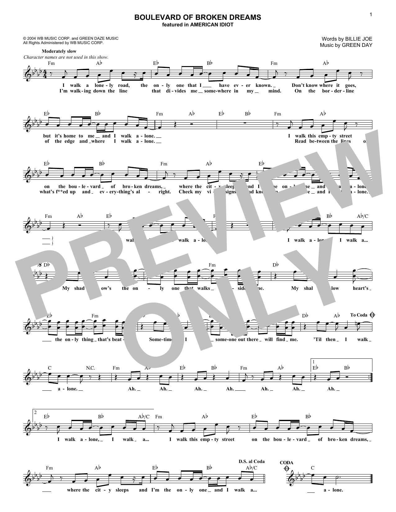 Produktgalerie: Seite 1 von 1 Boulevard Of Broken Dreams, Green Day