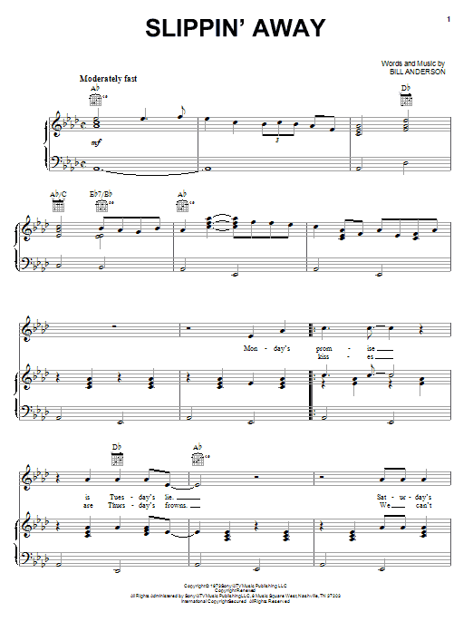 Produktgalerie: Seite 1 von 1 Slippin' Away, Bill Anderson, Gesang, Gitarre, Klavier
