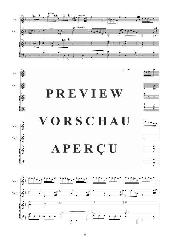 Produktgalerie: Seite 11 von 11 Doppel Konzert 2 Violinen D-Moll BWV 1043, , 2 Violinen und Cembalo/Klavier