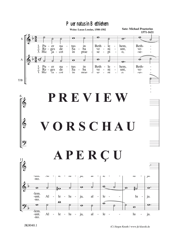 Produktgalerie: Seite 2 von 3 Puer natus in Bethlehem, , Gemischter Chor