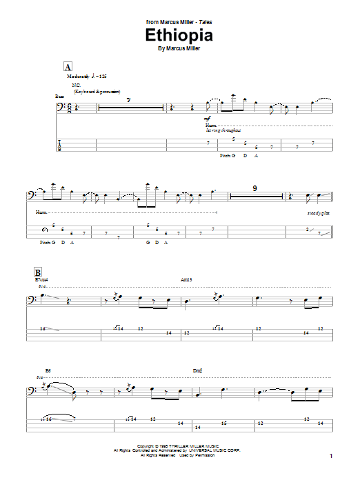 Produktgalerie: Seite 1 von 1 Ethiopia, Marcus Miller, E-Bass