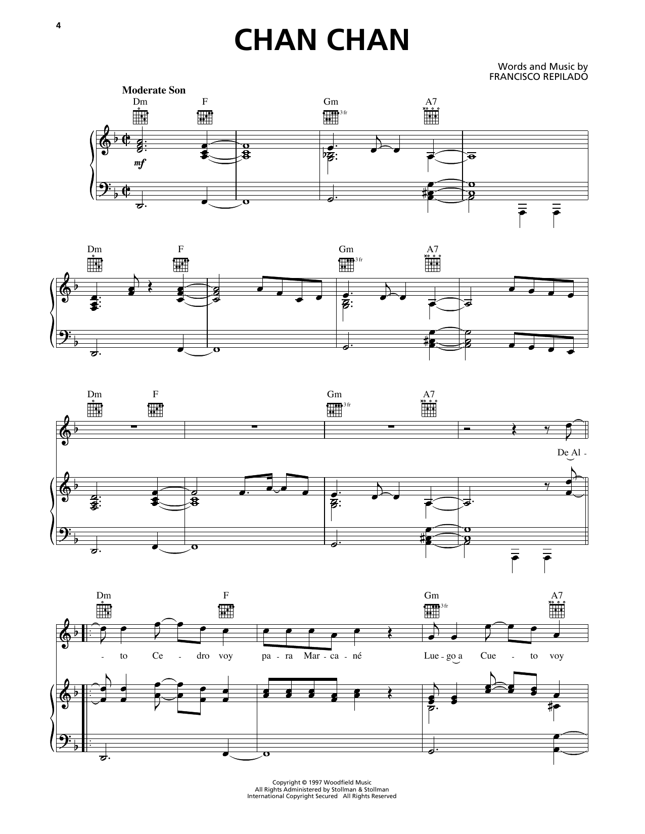 Produktgalerie: Seite 1 von 1 Chan Chan (Chan Chan Son), Buena Vista Social Club, Gesang, Gitarre, Klavier