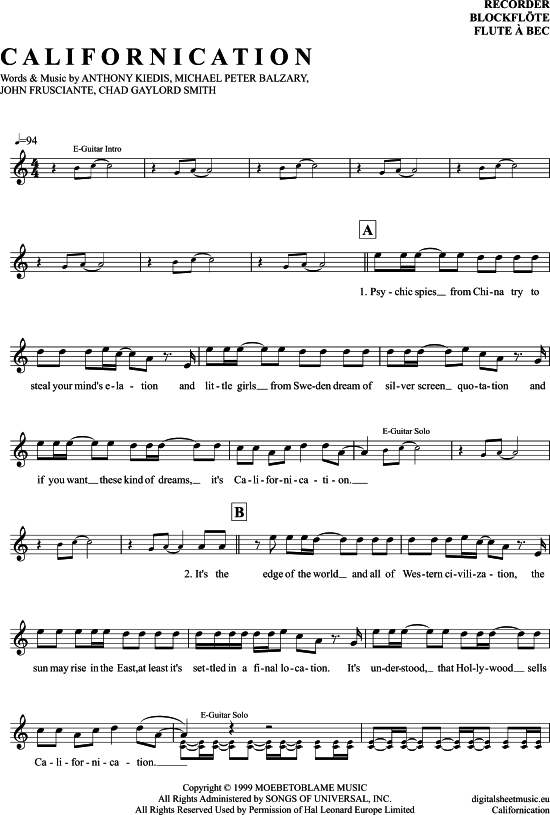 Product picture to: Californication Red Hot Chili Peppers