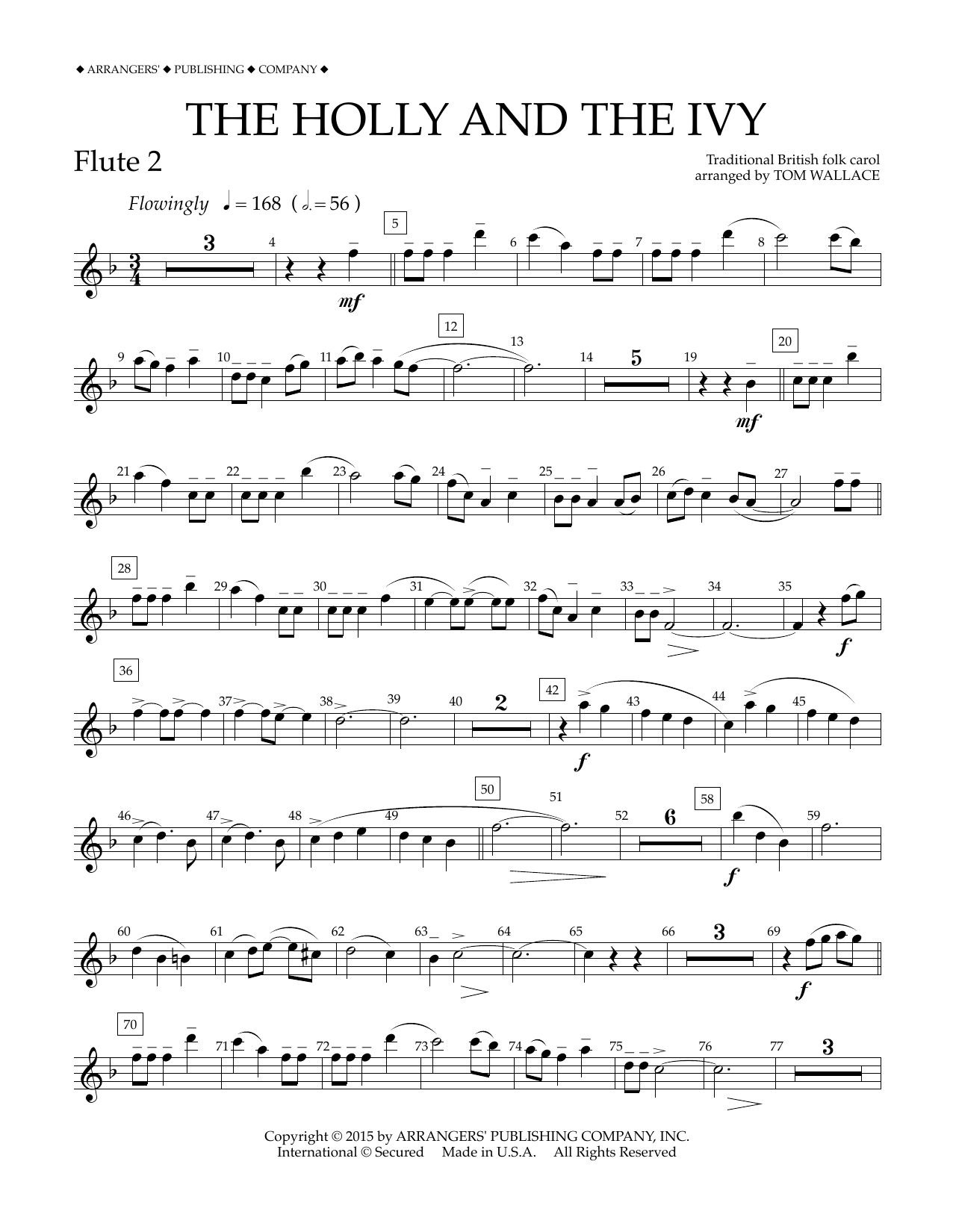 Product gallery: Page 1 of 1 The Holly and the Ivy - Flute 2, Tom Wallace