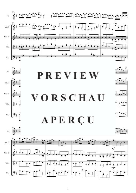 Produktgalerie: Seite 5 von 11 Concerto No.8 to 5 in F-Dur Op.5, , Querflöte Solo und Streicher Ensemble