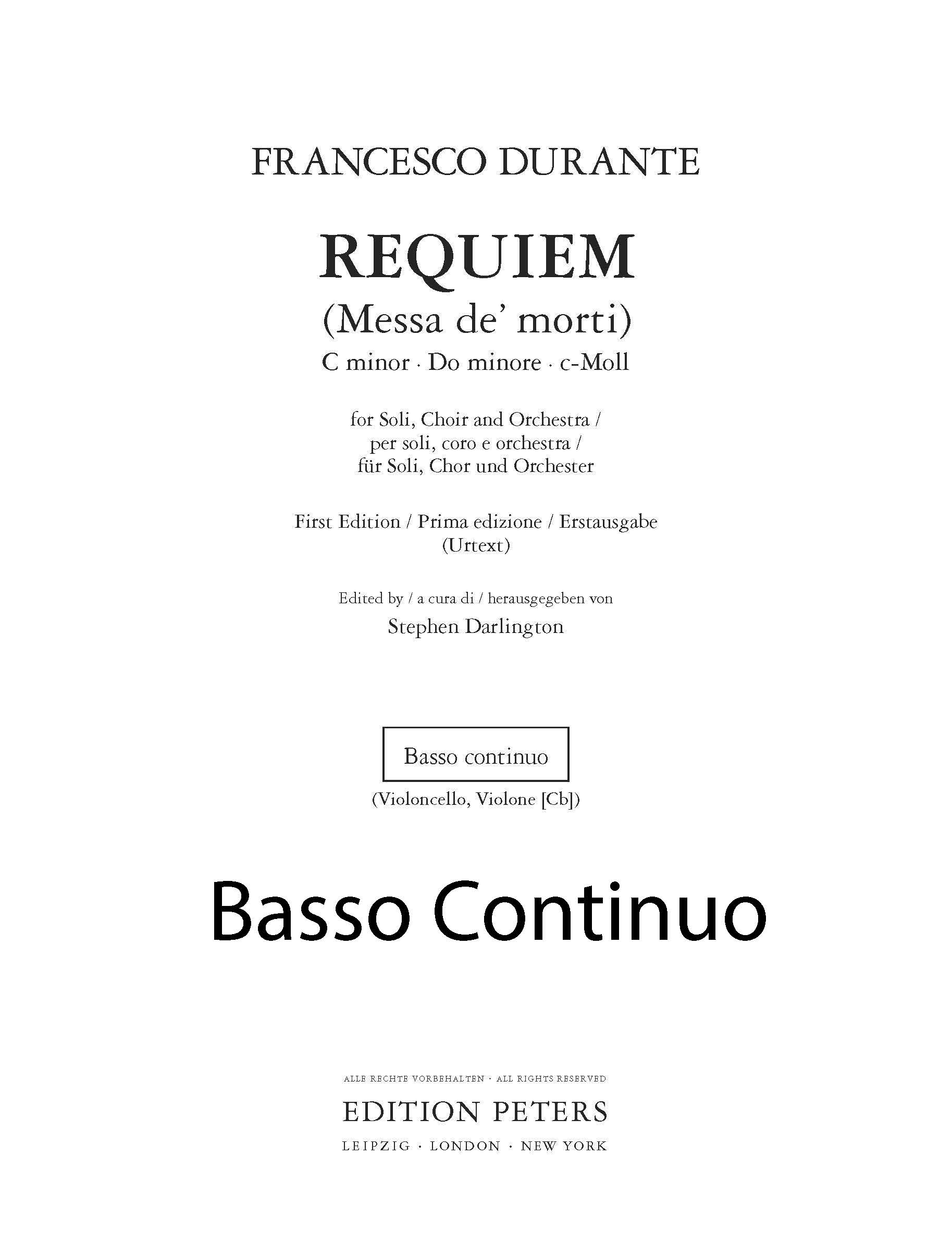 Produktbild zu: Requiem (Messa de' morti)