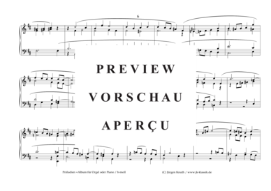gallery: Präludien =Album für Orgel oder Piano , , (h-moll)