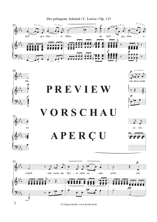 gallery: Der gefangene Admiral Op. 115, , Gesang + Klavier