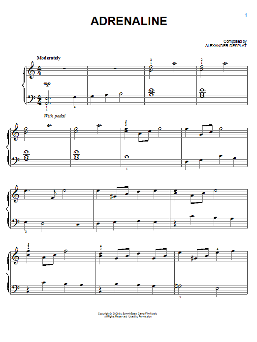 Produktbild zu: Adrenaline (from The Twilight Saga: New Moon)