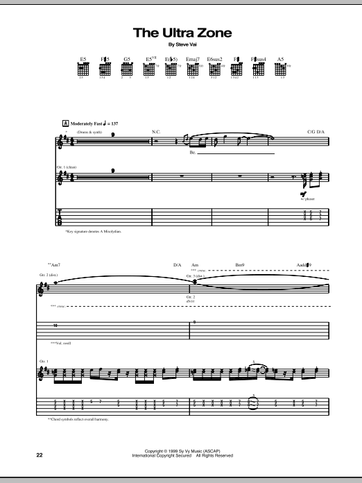 Produktgalerie: Seite 1 von 1 The Ultra Zone, Steve Vai, Gitarre
