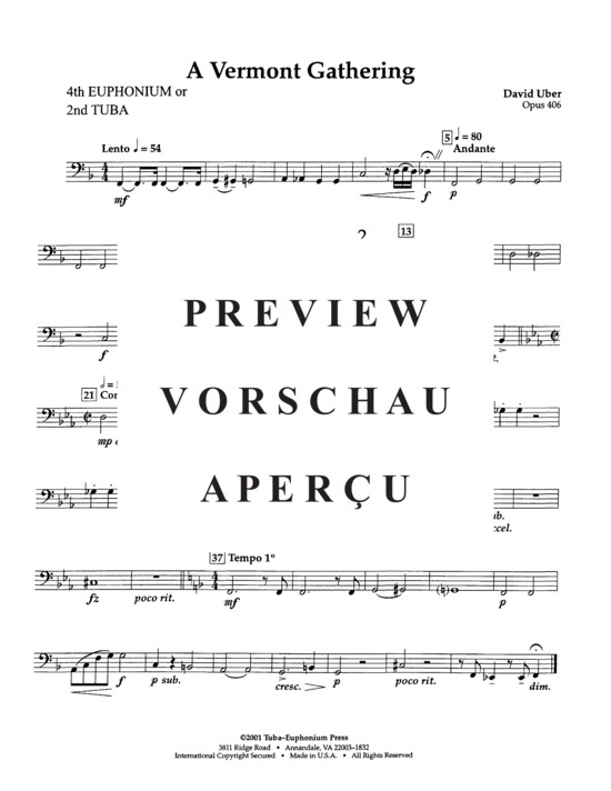 Product gallery: Page 10 of 10 A Vermont Gathering , , (Tuba Quartett EETT)