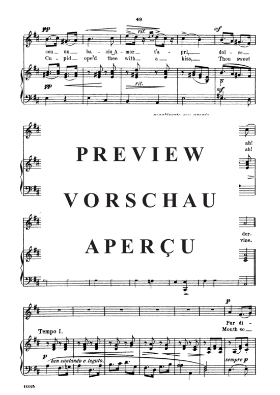 Product gallery: Page 6 of 9 Pur dicesti, o boca bella, Parisotti, Alessandro, Medium Voice and Piano