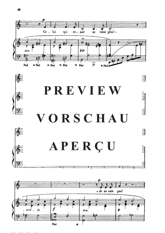 Product gallery: Page 3 of 6 L'absent Op.5 No.3, , Medium Voice and Piano