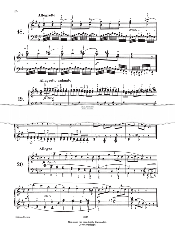 Produktgalerie: Seite 1 von 1 Study (Op. 821, No.18), Carl Czerny, Klavier