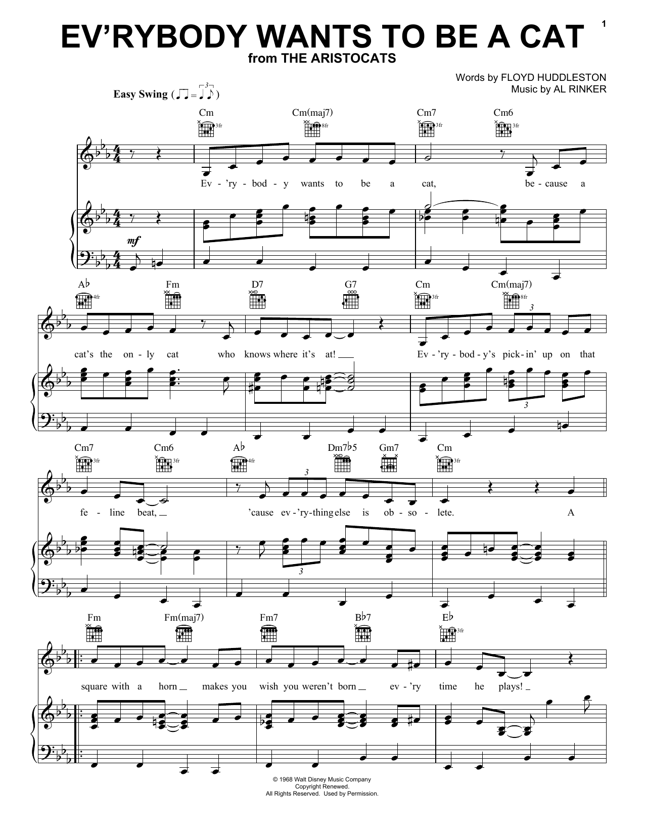Produktbild zu: Ev'rybody Wants To Be A Cat (from The Aristocats)