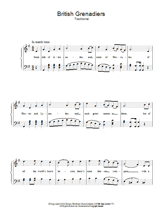 Produktbild zu: British Grenadiers