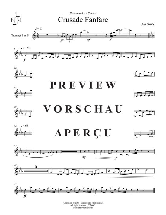 Produktgalerie: Seite 7 von 9 Crusade Fanfare , , (Blechbläserquintett)