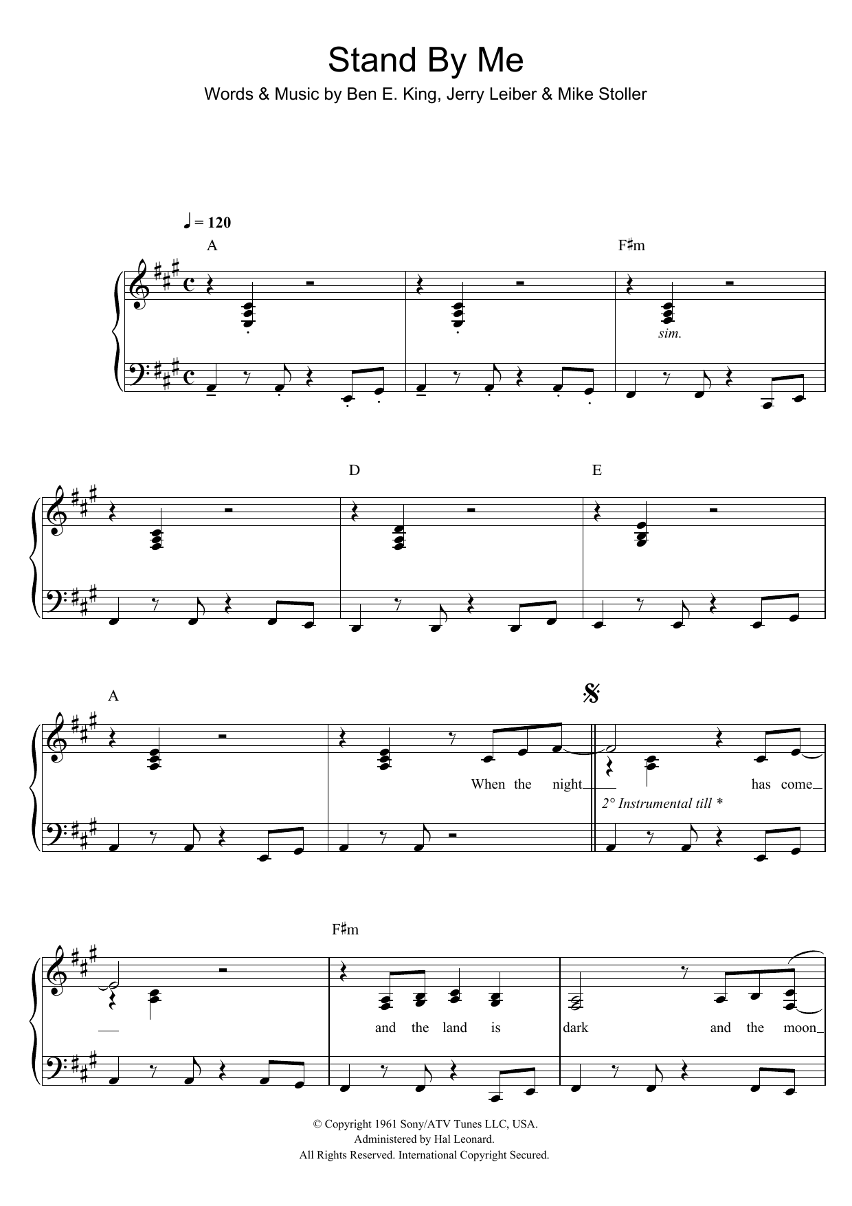 Produktgalerie: Seite 1 von 1 Stand By Me, Ben E. King, Gesang, Klavier