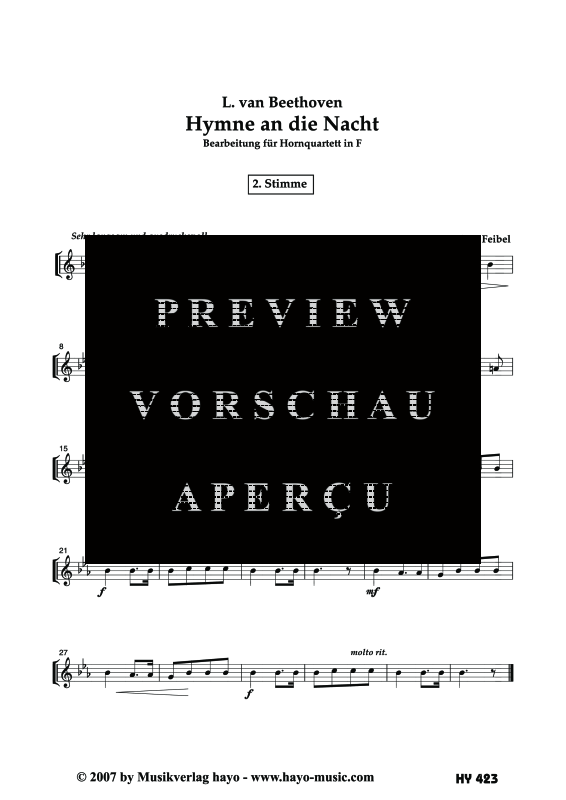 gallery: Hymne an die Nacht, , (Horn Quartett)