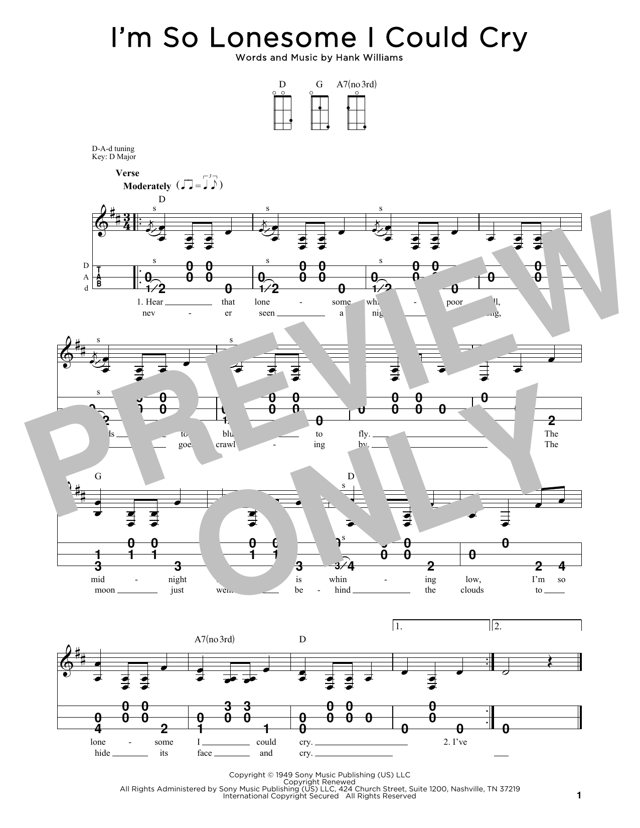 Produktgalerie: Seite 1 von 1 I'm So Lonesome I Could Cry, Hank Williams, Laute