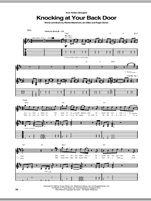 Produktgalerie: Seite 1 von 1 Knocking At Your Back Door, Deep Purple, Gitarre